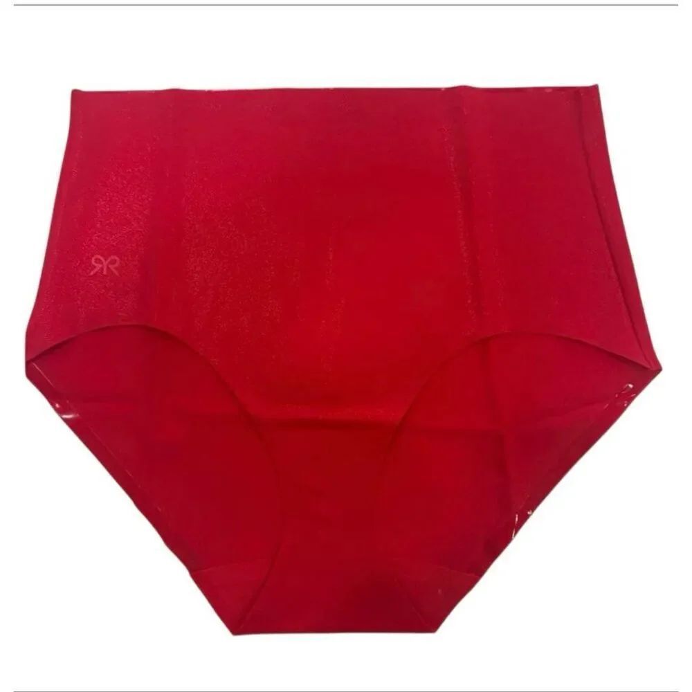 Ruby Ribbon Shaping Brief Red Glitter New Size XL